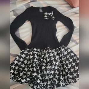 Tahari Black Dress with Sequin Detail